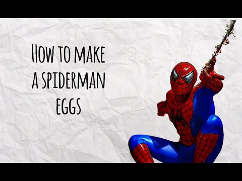 How to Make a Spiderman Easter Egg DIY - Easter Decorations