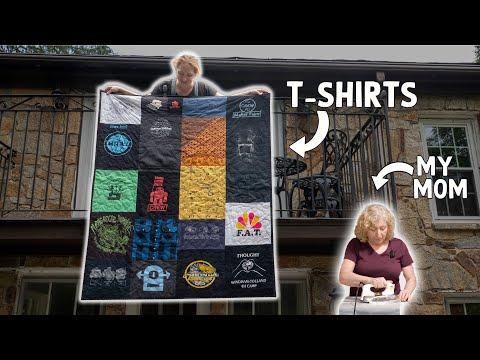 How to Make a T-Shirt Quilt ft. my Mom