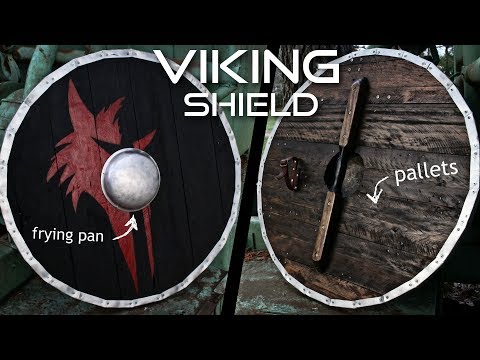 How to Make a Viking Shield Completely from Scrap (with FRYING PAN shield boss)