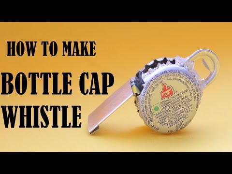 How to Make a Whistle With cococola or Beer Bottle-Caps!