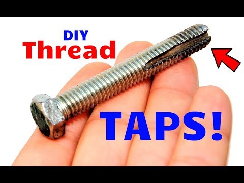 How to Make a Wood Thread Tap WITHOUT an Angle Grinder! (Drill Powered)