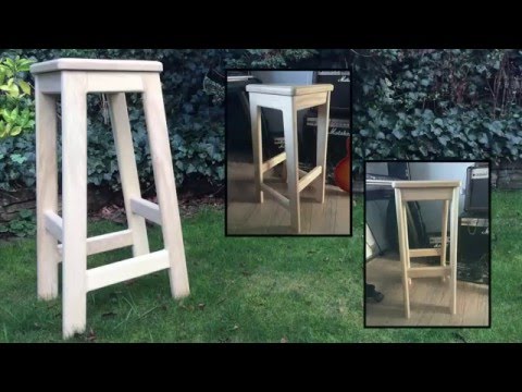 How to Make a Wooden Bar Stool