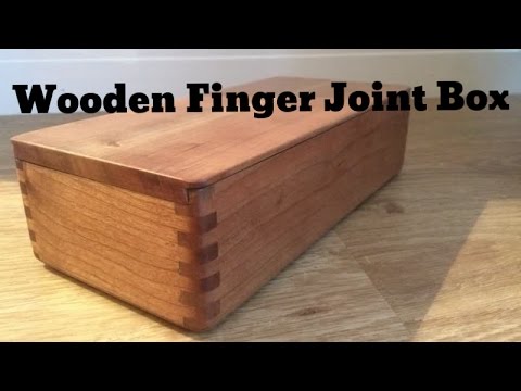 How to Make a Wooden Box using Finger Joints - Includes sliding Dove-Tail Lid!