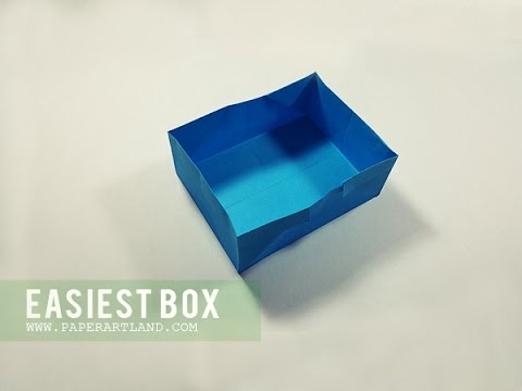 How to Make an Origami Box - The Easiest Box Ever