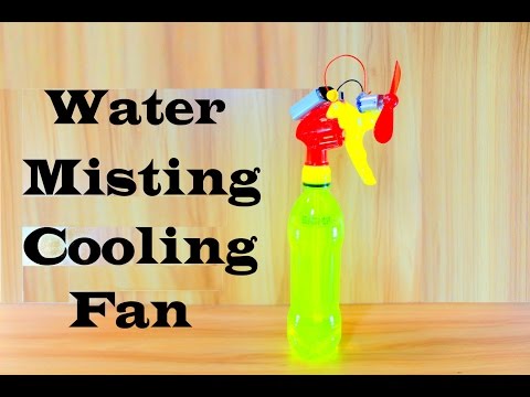 How to Make water Spray cooling Fan | How to Make Misting Fan - Crafts Life Hacks - DIY