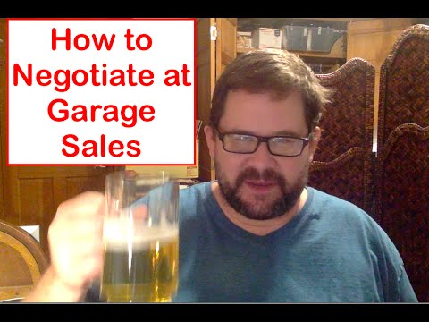 How to Negotiate at Garage Sales