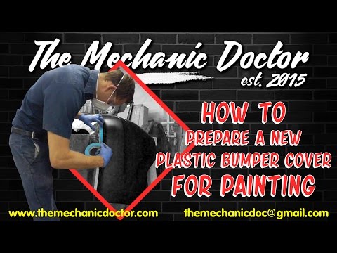 How to Prepare a New Plastic Bumper Cover for Painting