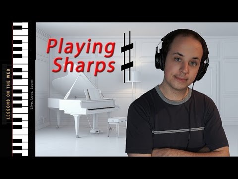 How to Read Notes With Sharps for Beginners - Learn to Play Piano Lesson 12 -