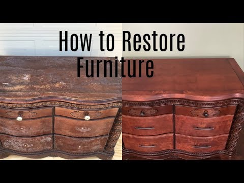 How to Restore Furniture: Removing Decoupage