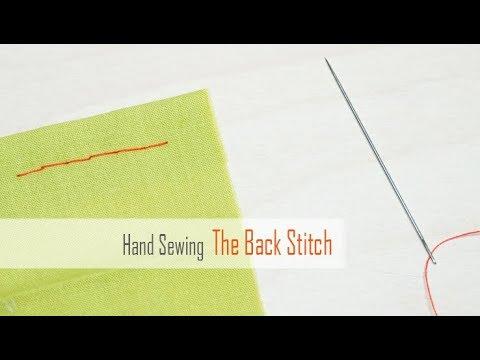 How to Sew: Backstitch by Hand | Sewing Basics for Beginners | Easy &amp;amp; Strong Stitch