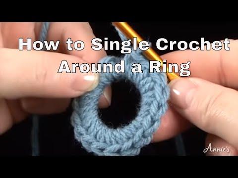 How to Single Crochet Around a Ring | an Annie's Tutorial