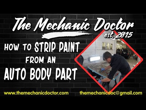 How to Strip Paint from an Auto Body Part