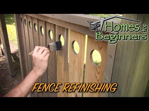 How to Strip and Re Strain a Wood Fence or Privacy Panels