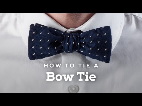 How to Tie A Perfect Bow Tie