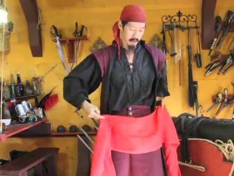 How to Tie a Pirate Sash N Belt