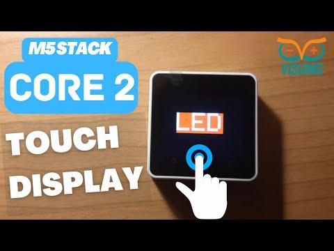 How to Use Core2 Touch Screen ESP32 - M5Stack &amp; Visuino