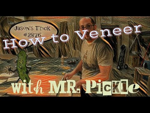 How to Veneer Plywood with a PICKLE! #woodworking #pickle #comedy