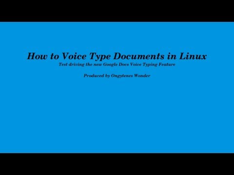 How to Voice Type Documents in Linux