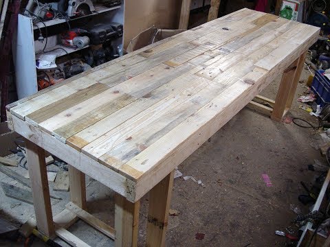 How to Wax Wood and Buff Desk Top Finished - DIY Pallet Computer Desk Part 9