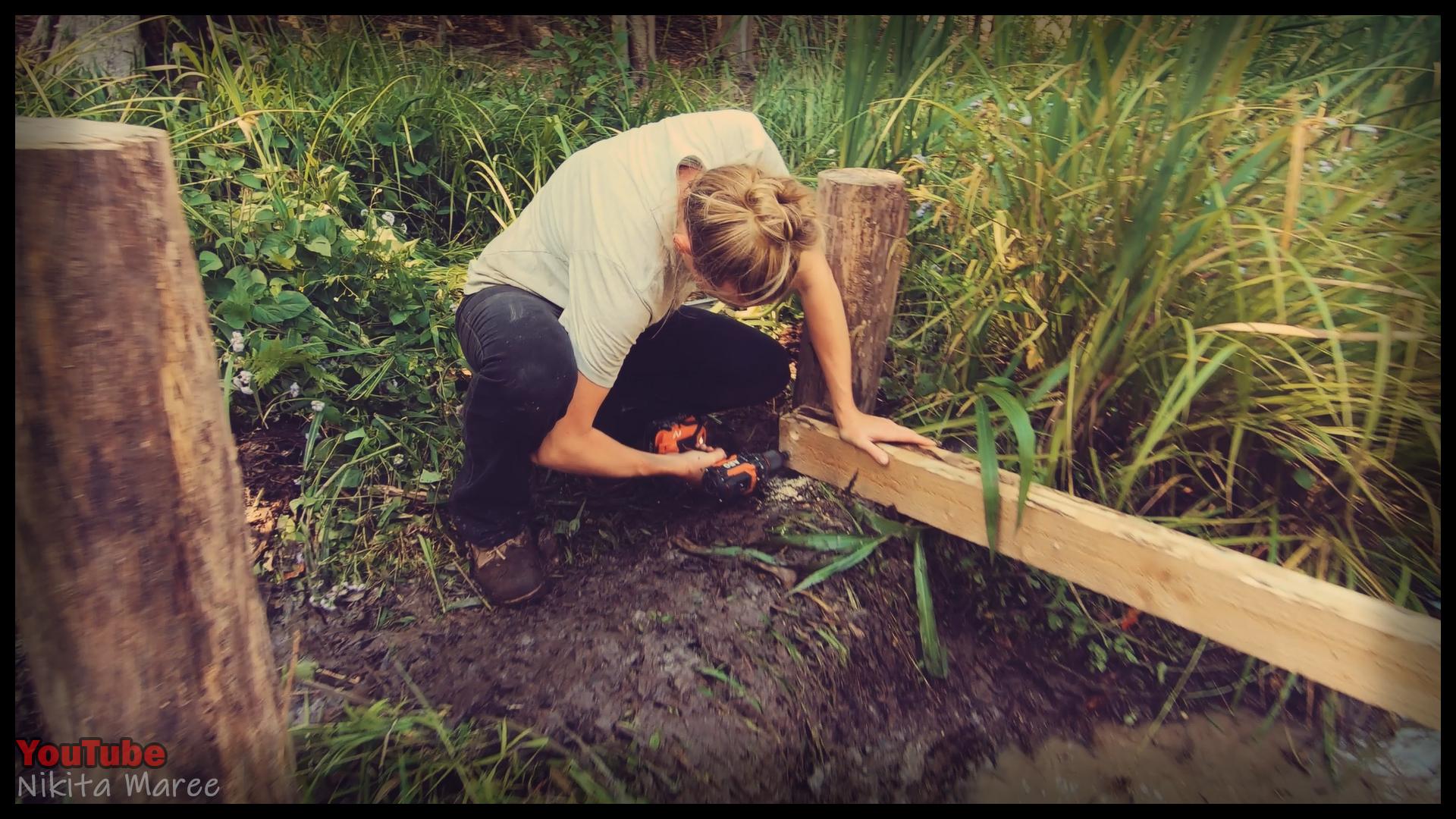 How to build a bridge - DIY pallet wood bridge instructions - Nikita Maree (20).jpg