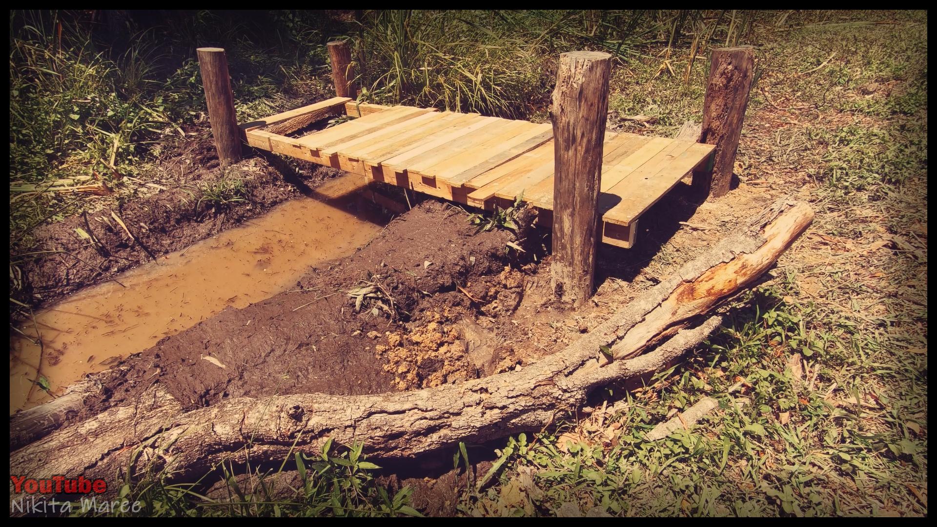 How to build a bridge - DIY pallet wood bridge instructions - Nikita Maree (24).jpg