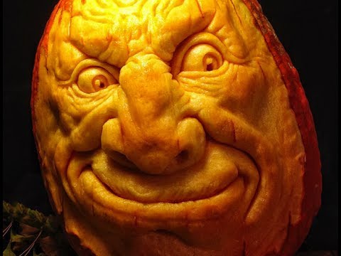 How to carve a realistic face on a Pumpkin