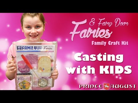 How to cast metal figures with your children using Prince August's Fairies &amp;amp; Fairy Door Craft Kit.