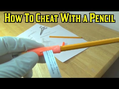 How to cheat on a test using a Pencil, Will not get caught!