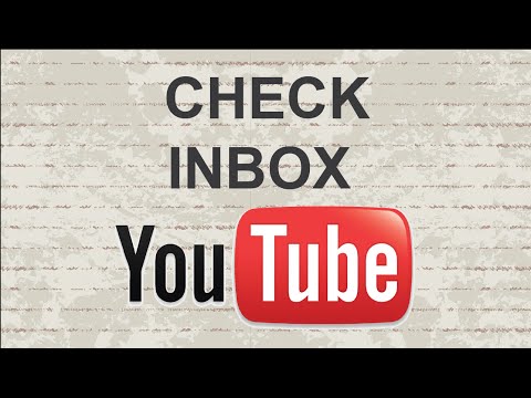 How to check Youtube inbox | Fast and Easy