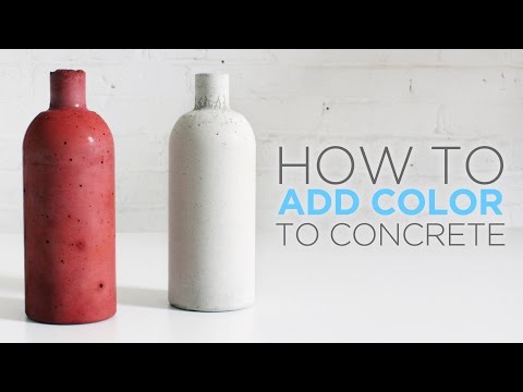 How to color concrete with an integral pigment