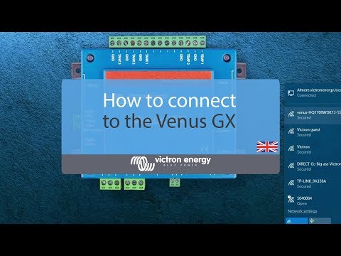 How to connect to the Venus GX