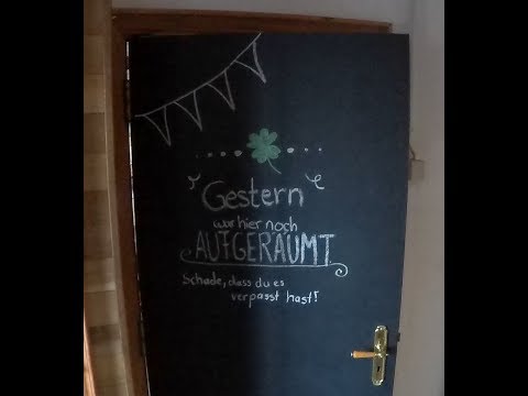 How to convert a Door into a Chalkboard