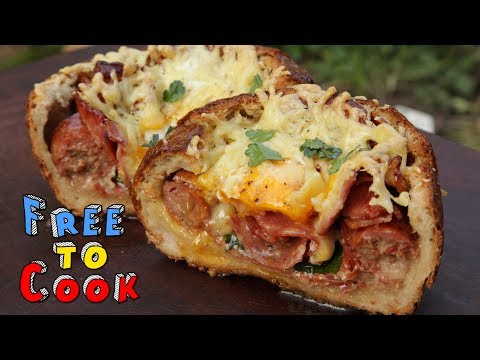 How to cook Breakfast in Bread (Egg Bread Bowl)