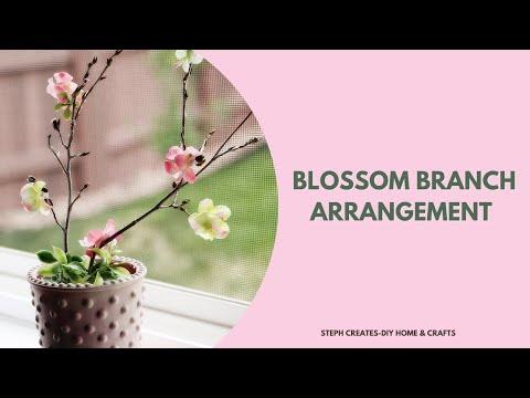 How to create a blossom branch arrangement