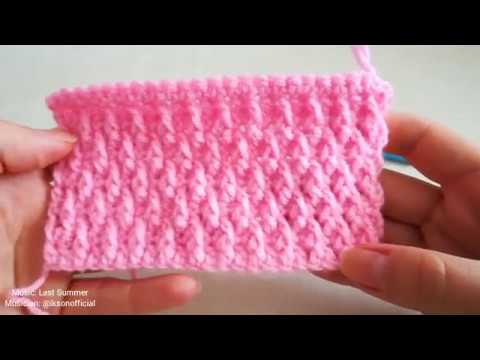 How to crochet the Alpine stitch