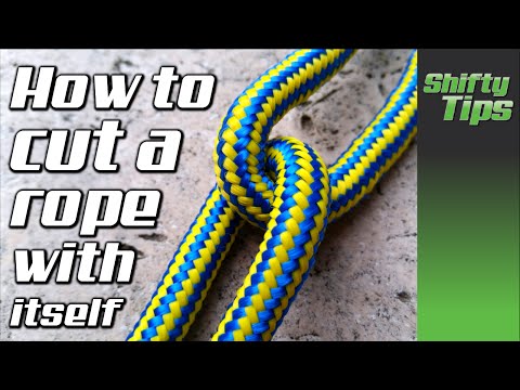 How to cut a rope with itself