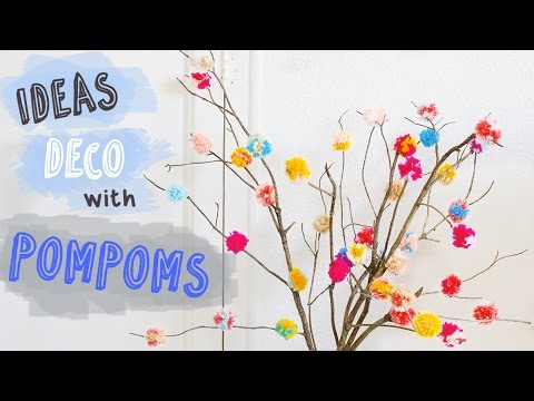 How to decorate with pompoms | Easy DIY Room Decor