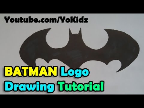 How to draw Batman logo