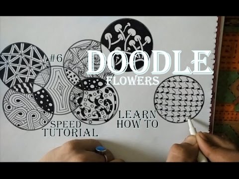 How to draw Complex Doodle Art for beginners, Speed Tutorial Zentangle Drawing #6 step by step