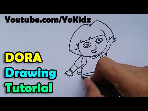 How to draw Dora