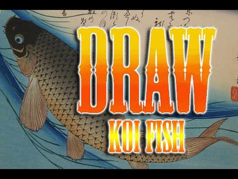 How to draw Koi fish japanese tattoo tutorial