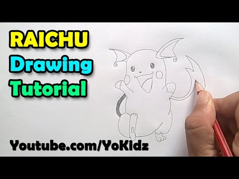 How to draw Raichu from Pokemon Go