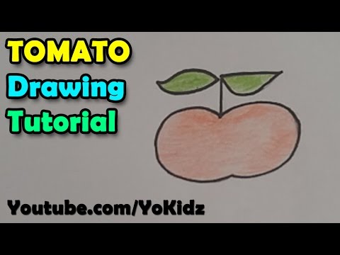 How to draw Tomato from digit 5