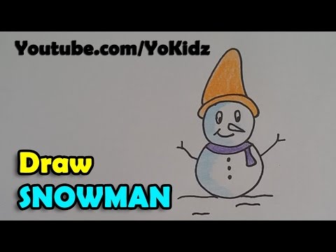 How to draw a Snowman