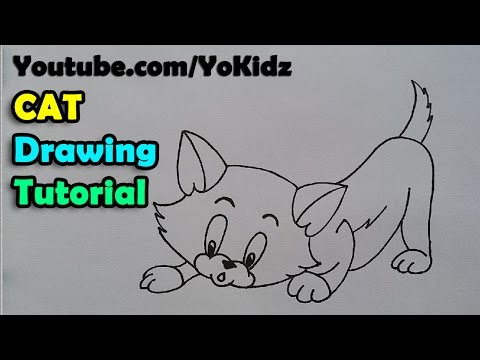 How to draw a cat