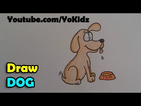 How to draw a dog - Step by step