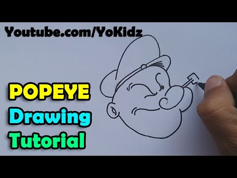 How to draw popeye the sailor