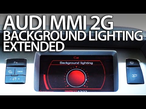 How to enable extended ambient interior lighting Audi MMI 2G (A4 A5 A6 A8 Q7)