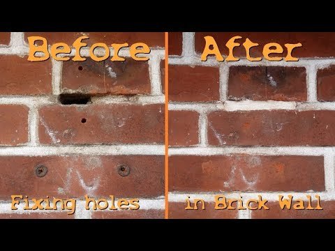 How to fix Holes in a Brick Wall - Quick and Dirty #3