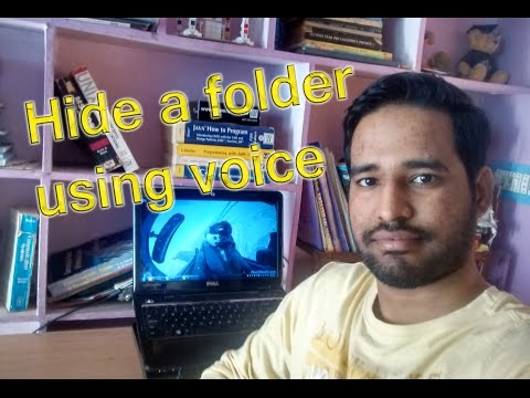 How to hide a folder using your voice